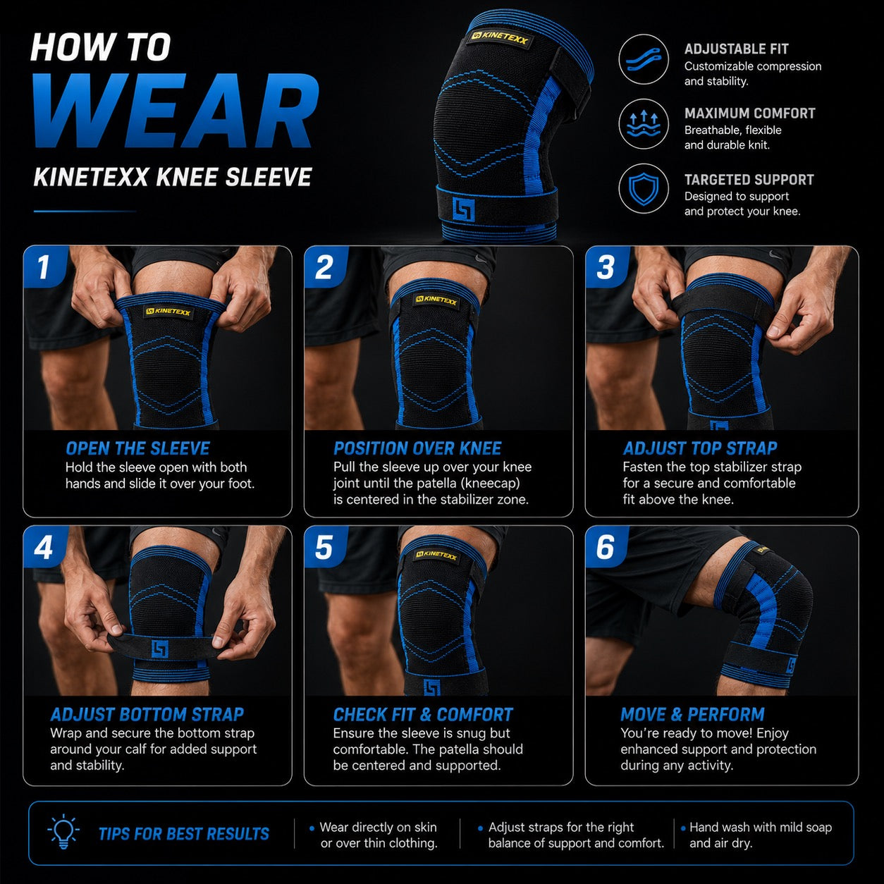 Kinetexx Resistance Knee Support
