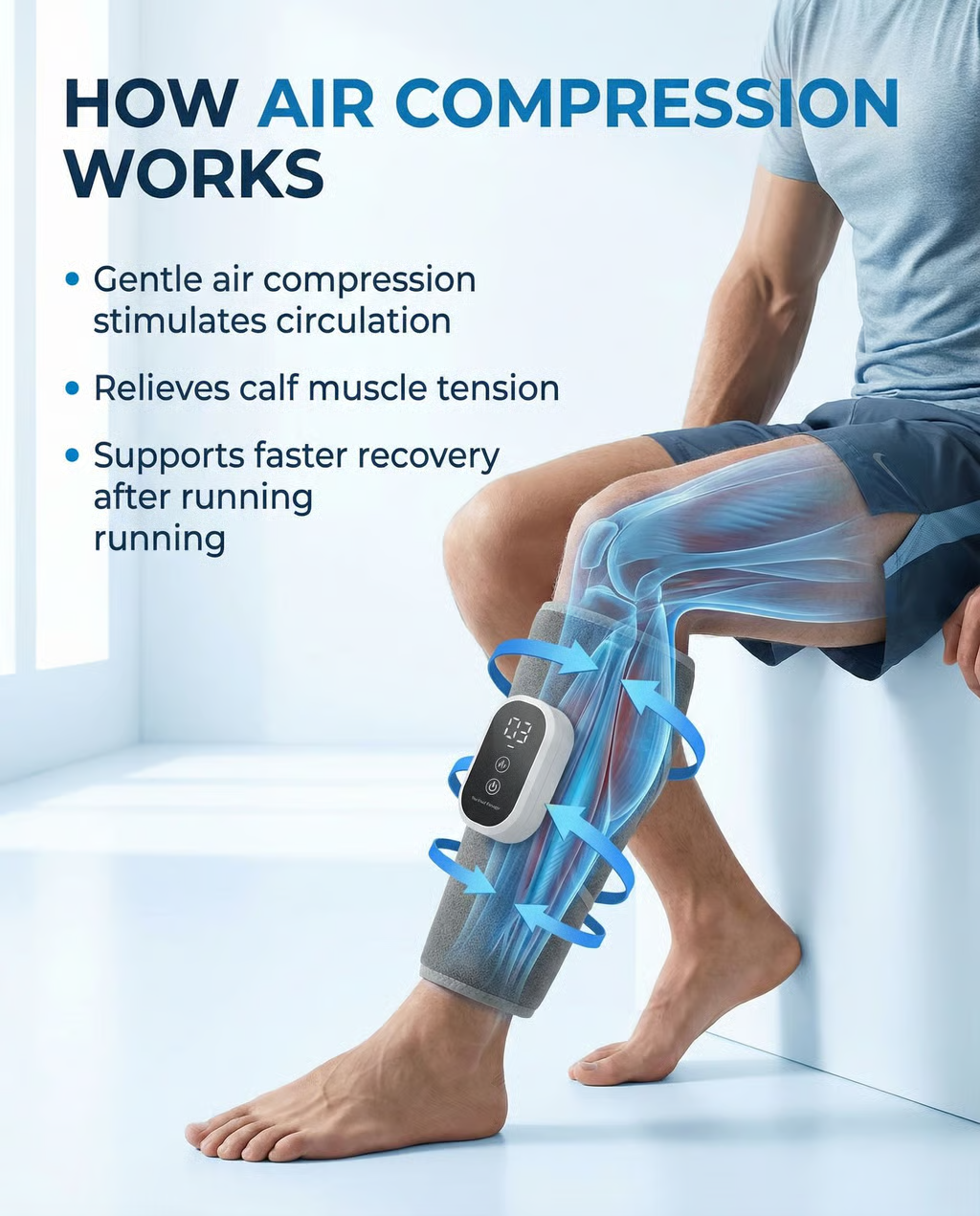 360° Air Compression Calf Massager – Runner Recovery System