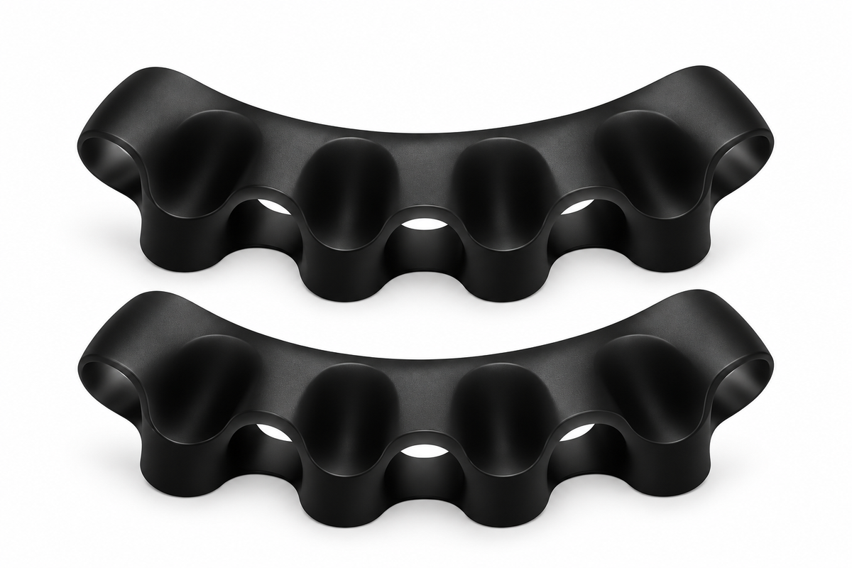 Black toe spacers for runners