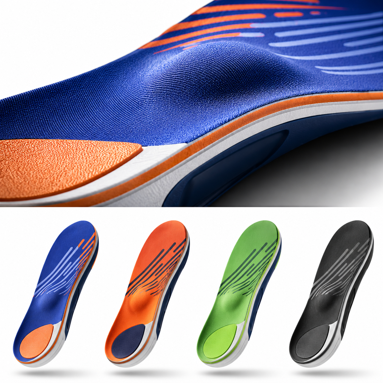 High Arch Support Insoles – Shock Absorbing Running & Walking Shoe Inserts