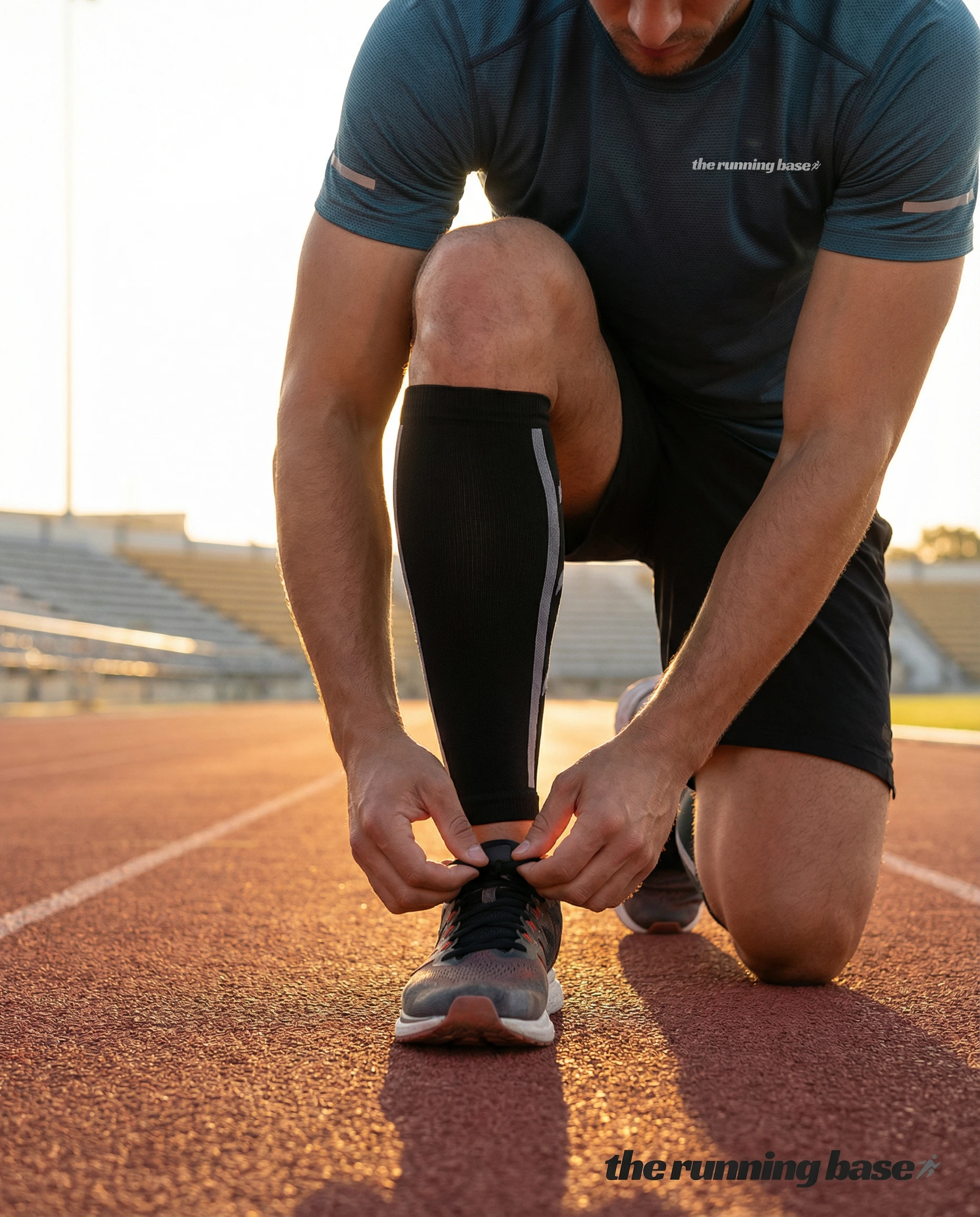 1Pair Compression Calf Sleeves - UV Protection, Breathable for Running