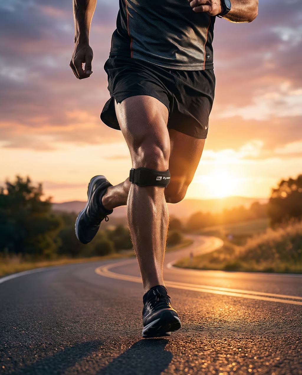 “Adjustable Patella Knee Strap - Support For Runners Knee”