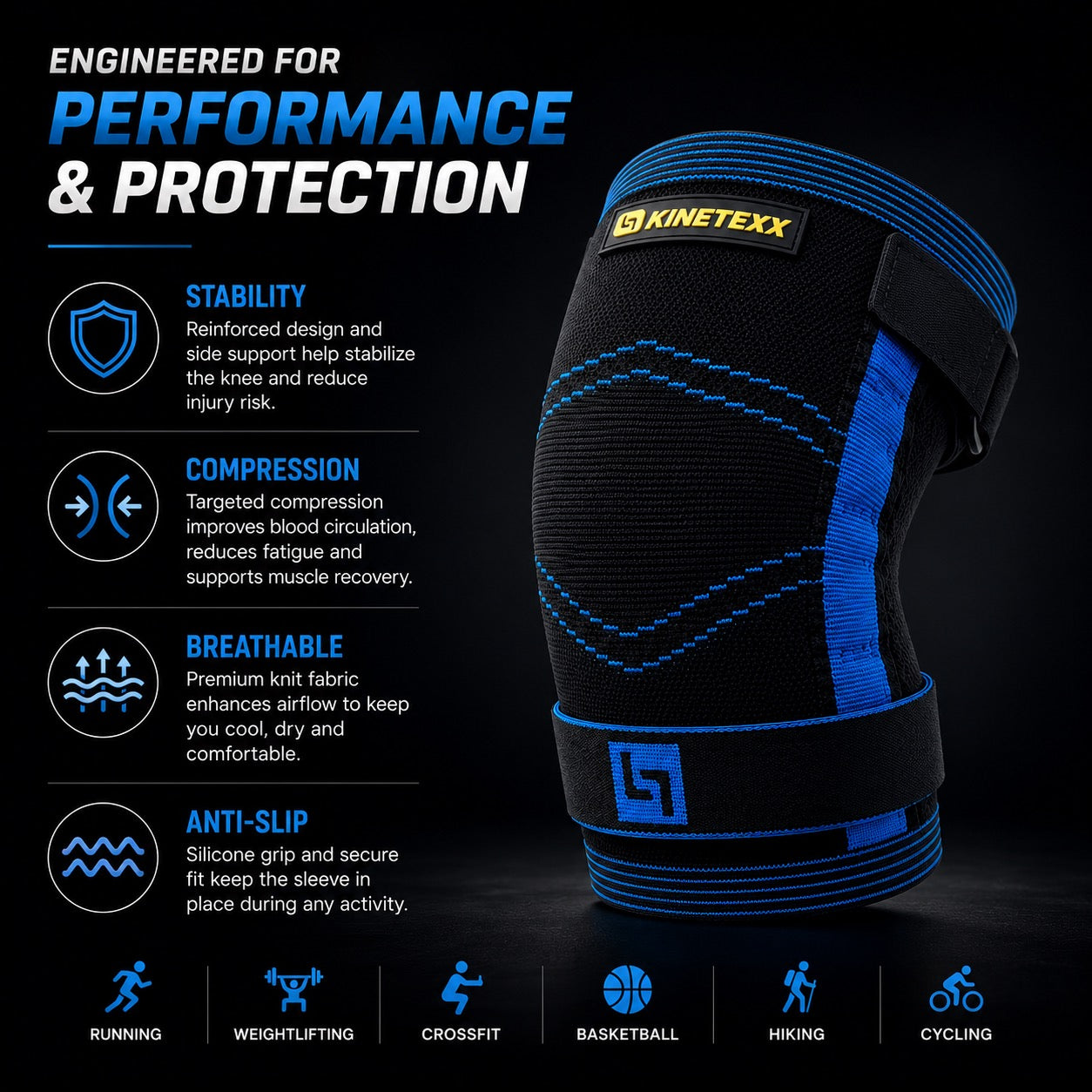 Kinetexx Resistance Knee Support