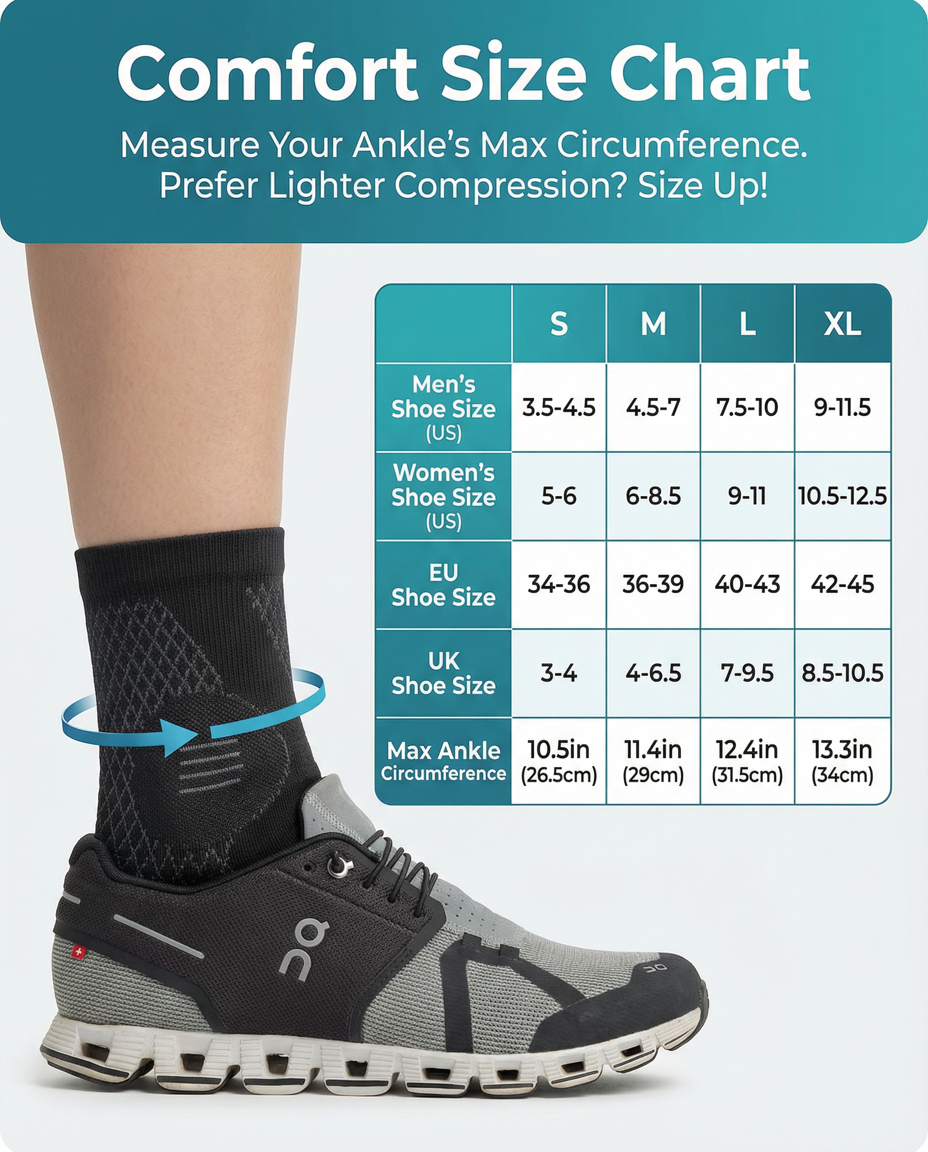 Running Compression Ankle Sleeves – Achilles & Plantar Fasciitis Support