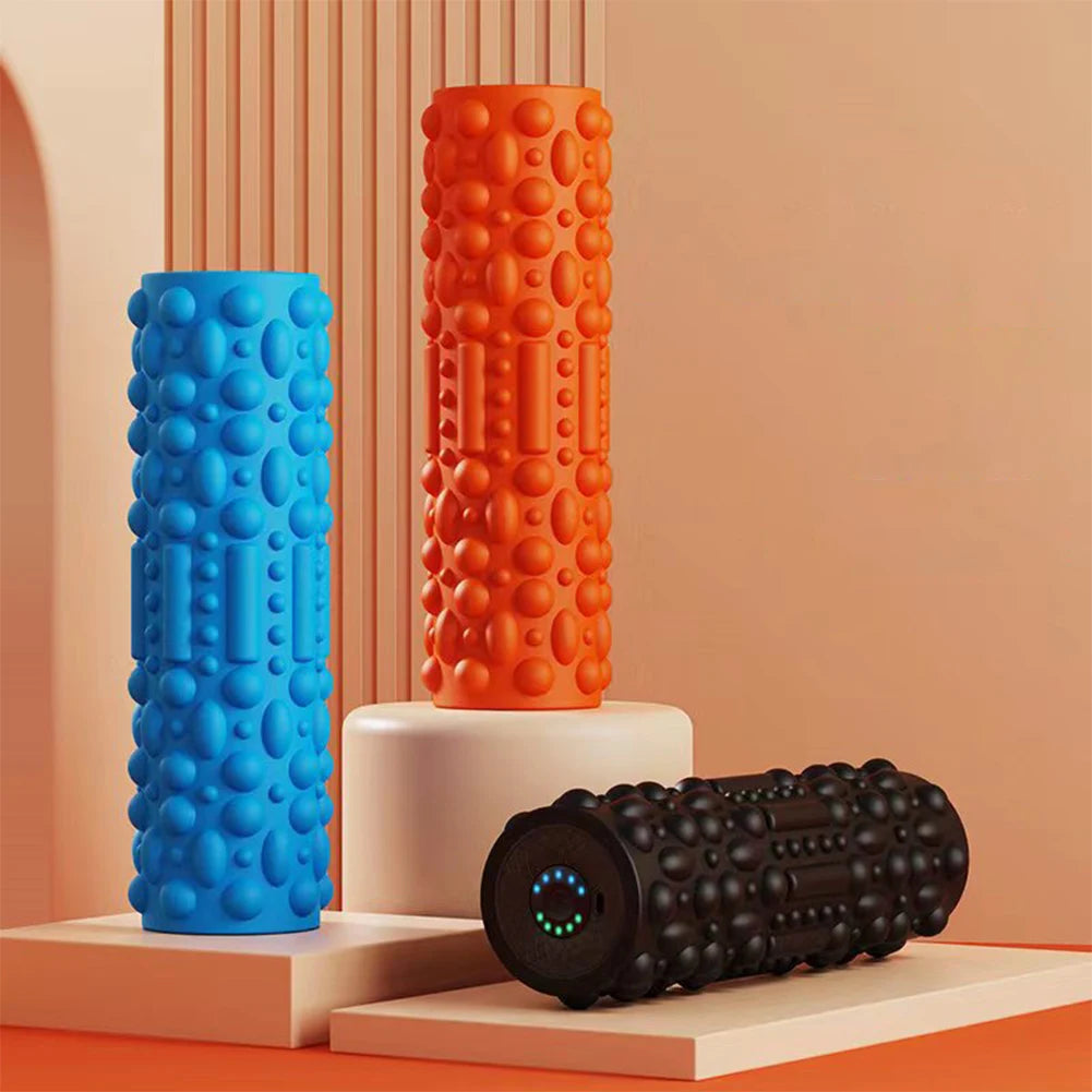 Vibrating Foam Roller – 5 Speed Deep Tissue Recovery Roller for Runners