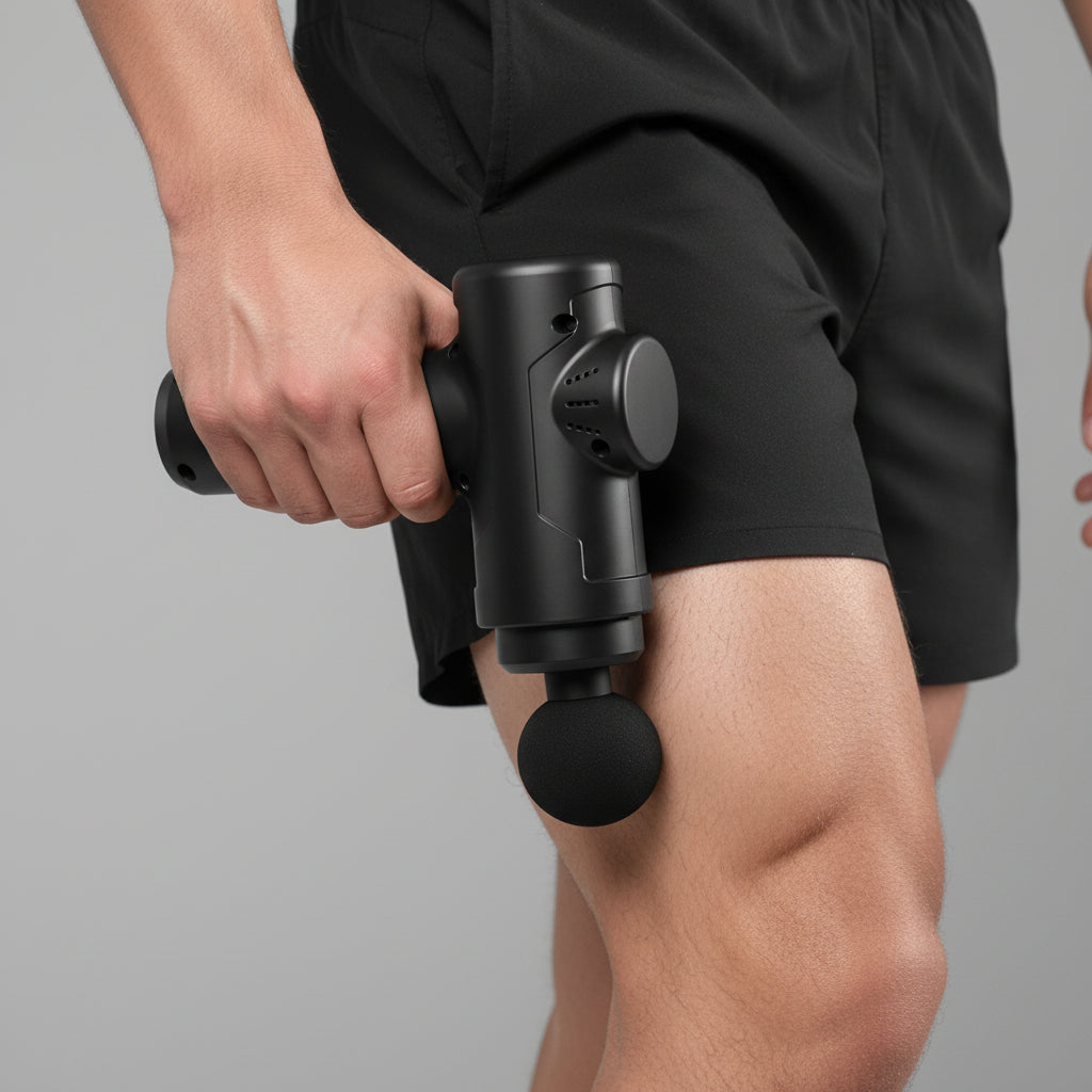 Sports fitness fascia gun 4 kinds of massage head can be changed 6 gear adjustable 6MM deep massage impact mini fascia gun
