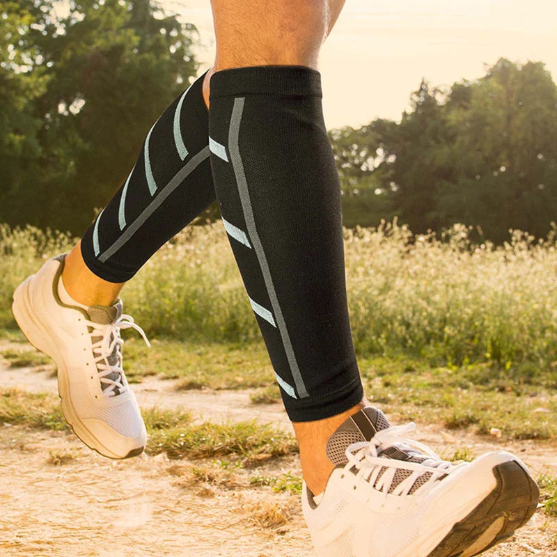1Pair Compression Calf Sleeves - UV Protection, Breathable for Running