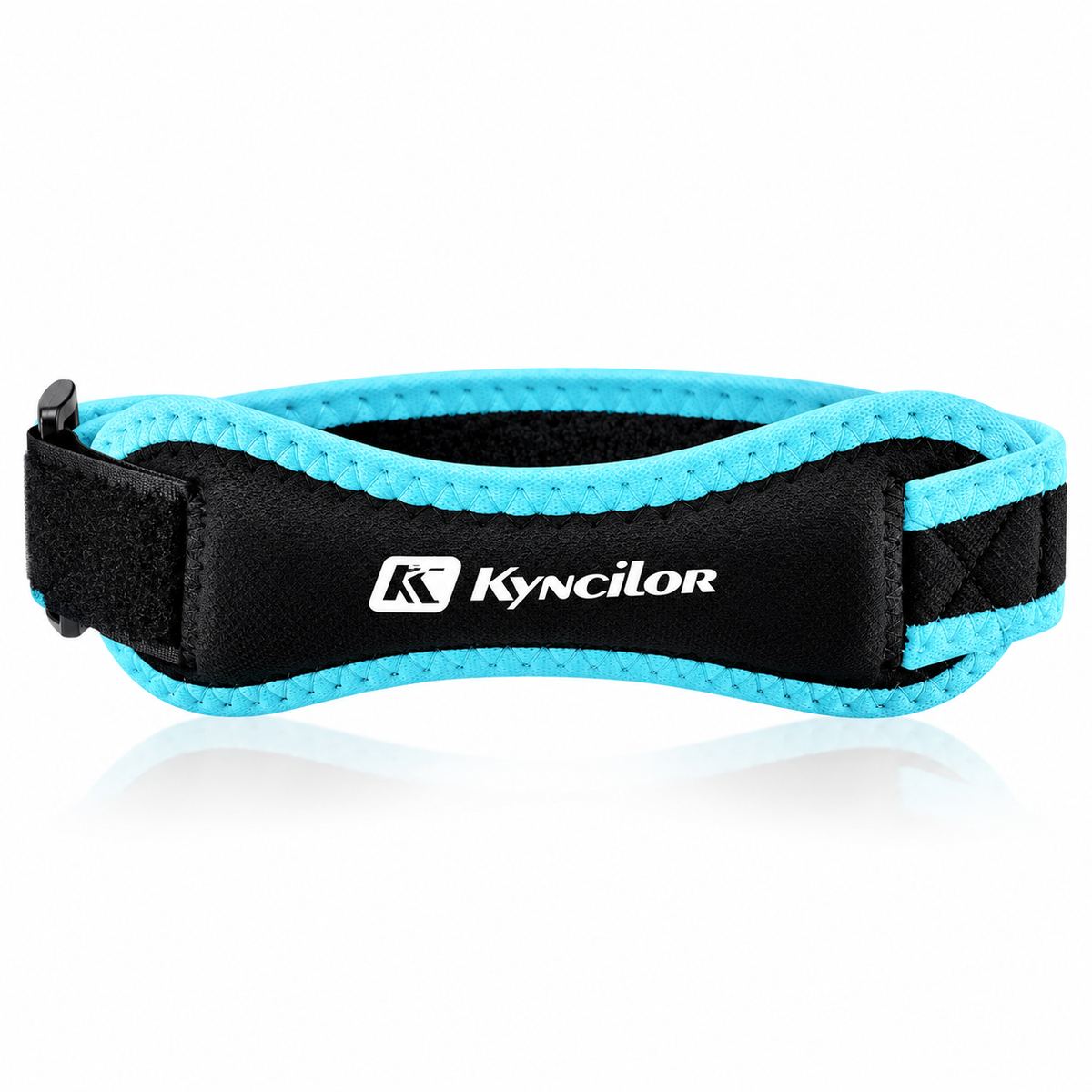 Adjustable patella knee strap – aqua blue